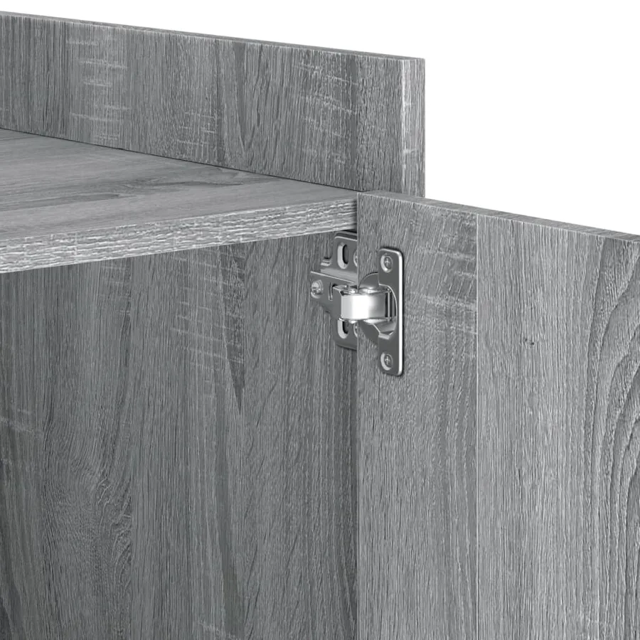 Table de chevet sonoma gris 45x50x50 cm bois d'ingénierie - 9