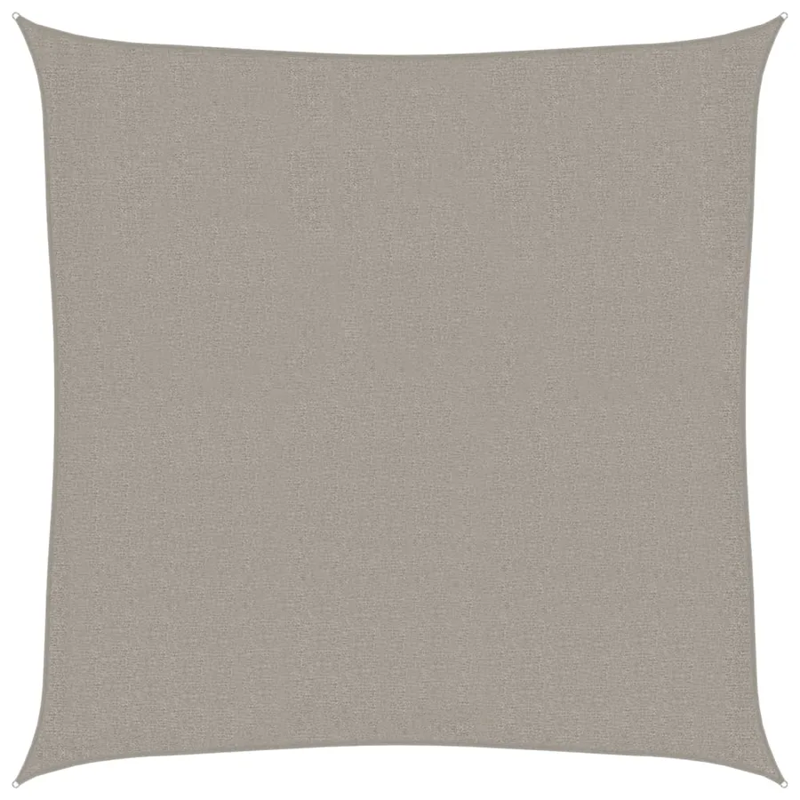 Voile d'ombrage 160 g/m² carré gris clair 2,5x2,5 m PEHD - 2