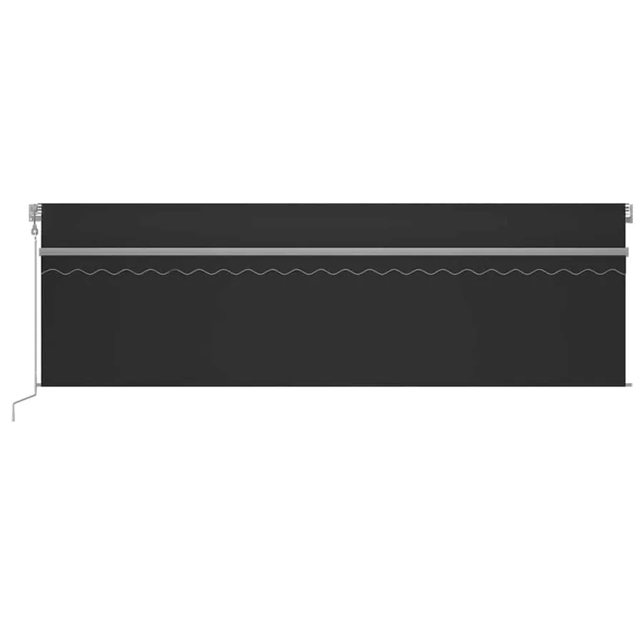 Auvent rétractable automatique avec store 5x3 m Anthracite - 3