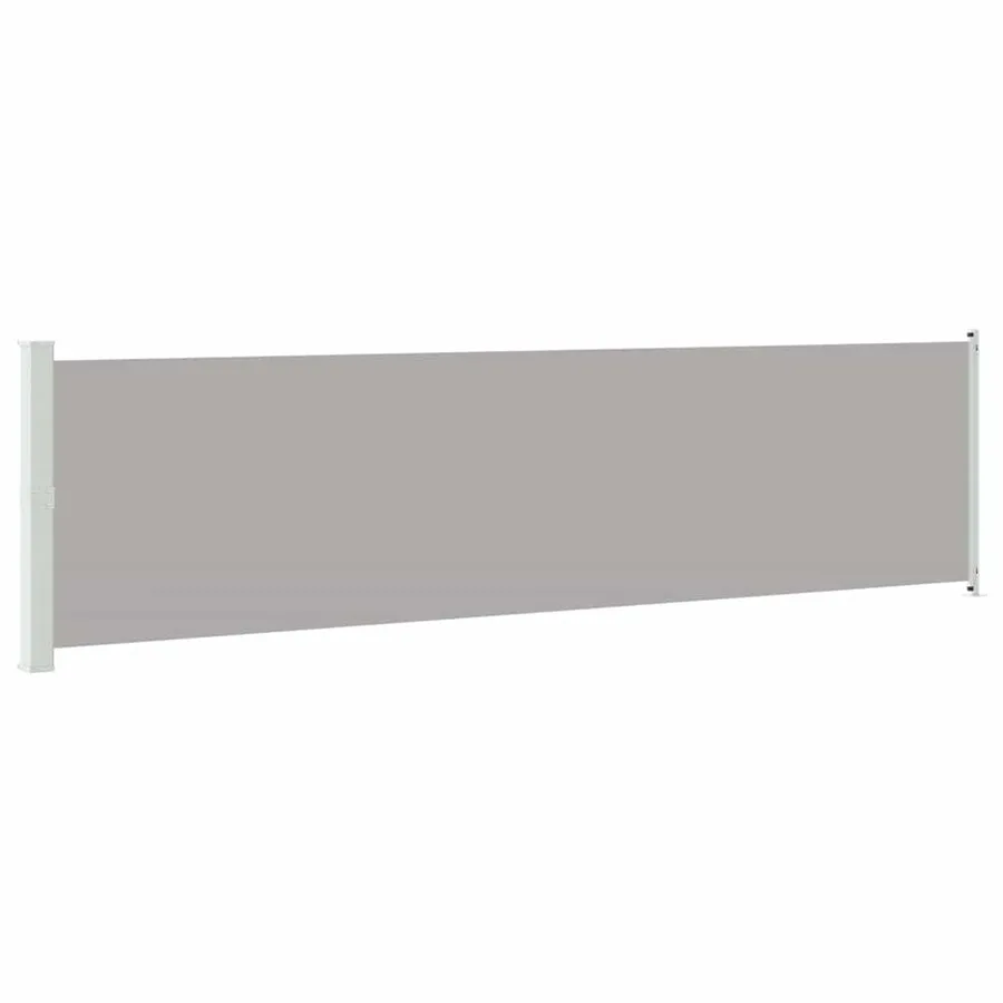 Auvent latéral rétractable de patio 600x160 cm gris - 2