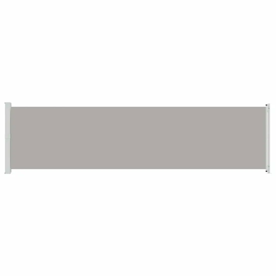 Auvent latéral rétractable de patio 600x160 cm gris - 4