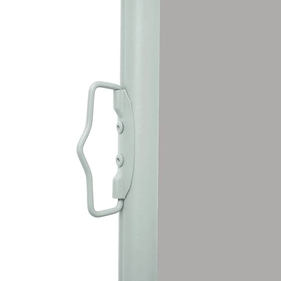 Auvent latéral rétractable de patio 600x160 cm gris - 9