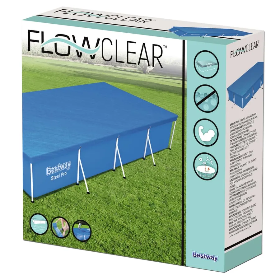 Bestway Couverture de piscine Flowclear 400x211 cm - 5