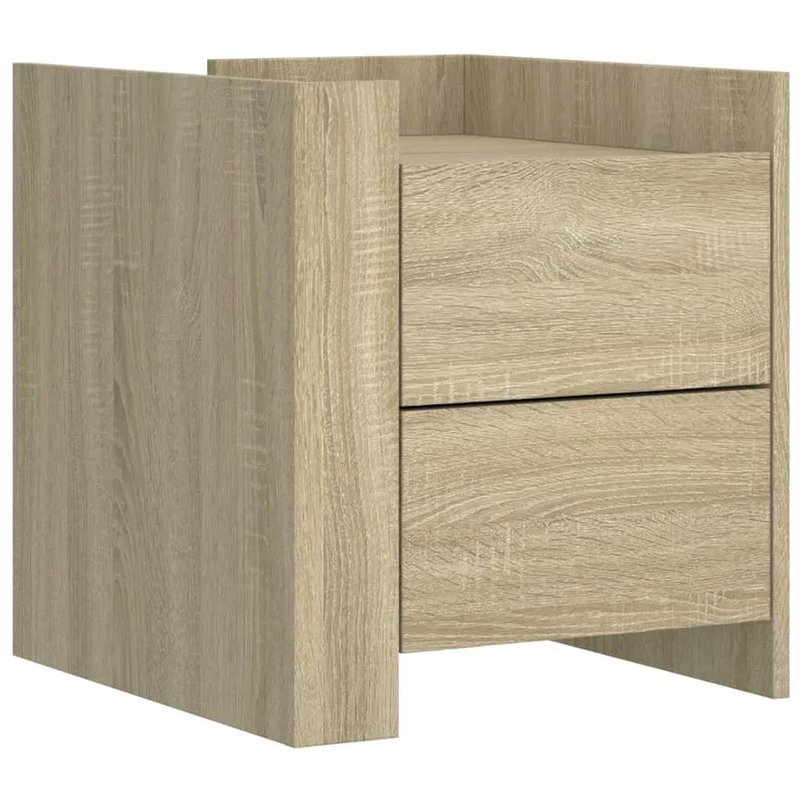 Table de chevet chêne sonoma 45x50x50 cm bois d’ingénierie - 2