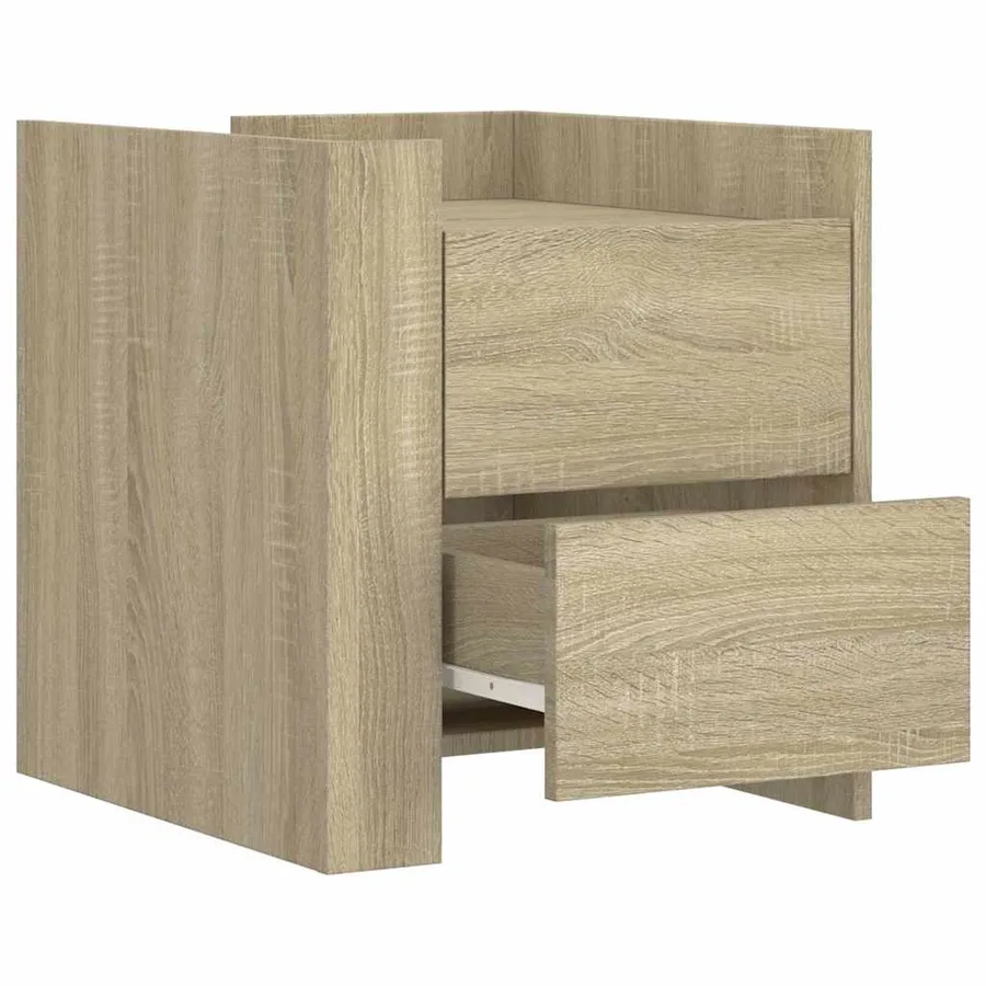 Table de chevet chêne sonoma 45x50x50 cm bois d’ingénierie - 7