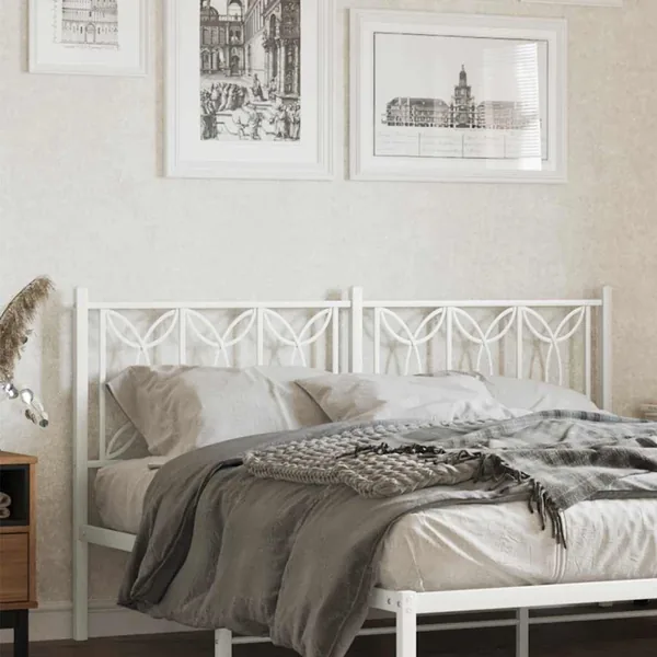 Tête de lit de remplacement métal blanc 150 cm