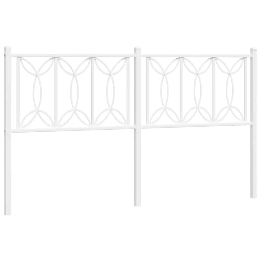 Tête de lit de remplacement métal blanc 150 cm - 2