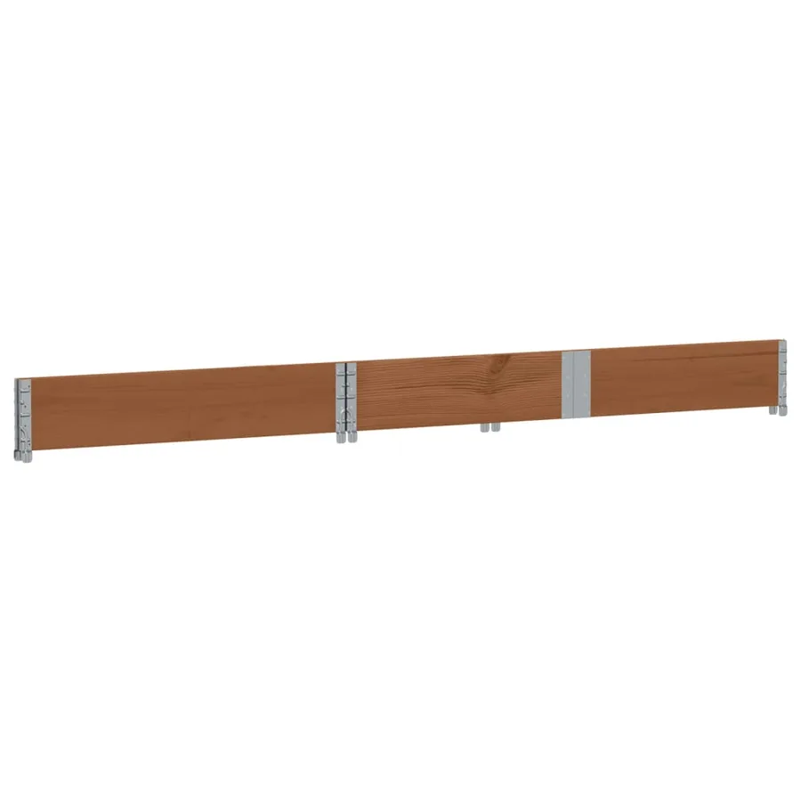 Jardinière marron 150x50 cm bois massif de pin - 6
