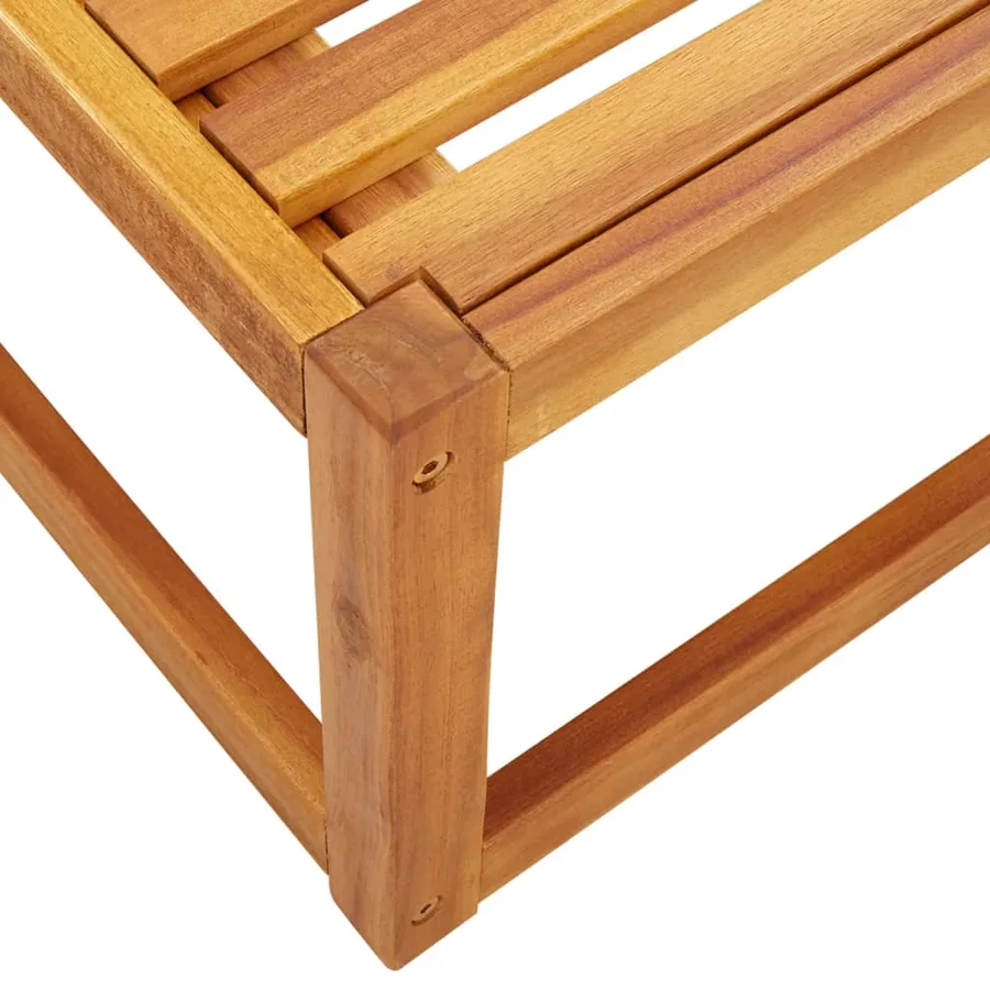 Ensemble de canapés de jardin 6 pièces avec coussins en bois d'acacia et corde - 11