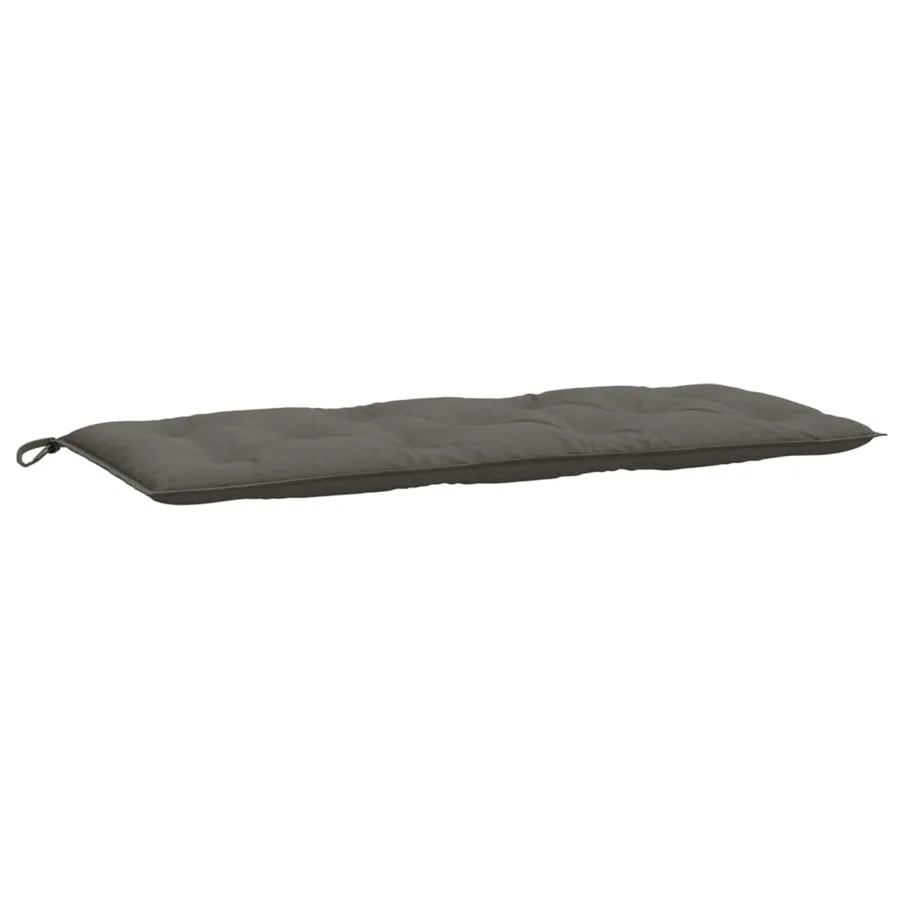 Coussins de banc de jardin lot de 2 gris foncé mélangé tissu - 5