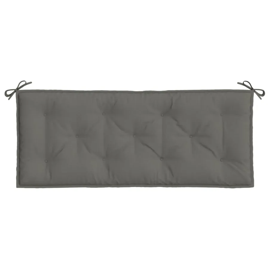 Coussins de banc de jardin lot de 2 gris foncé mélangé tissu - 6