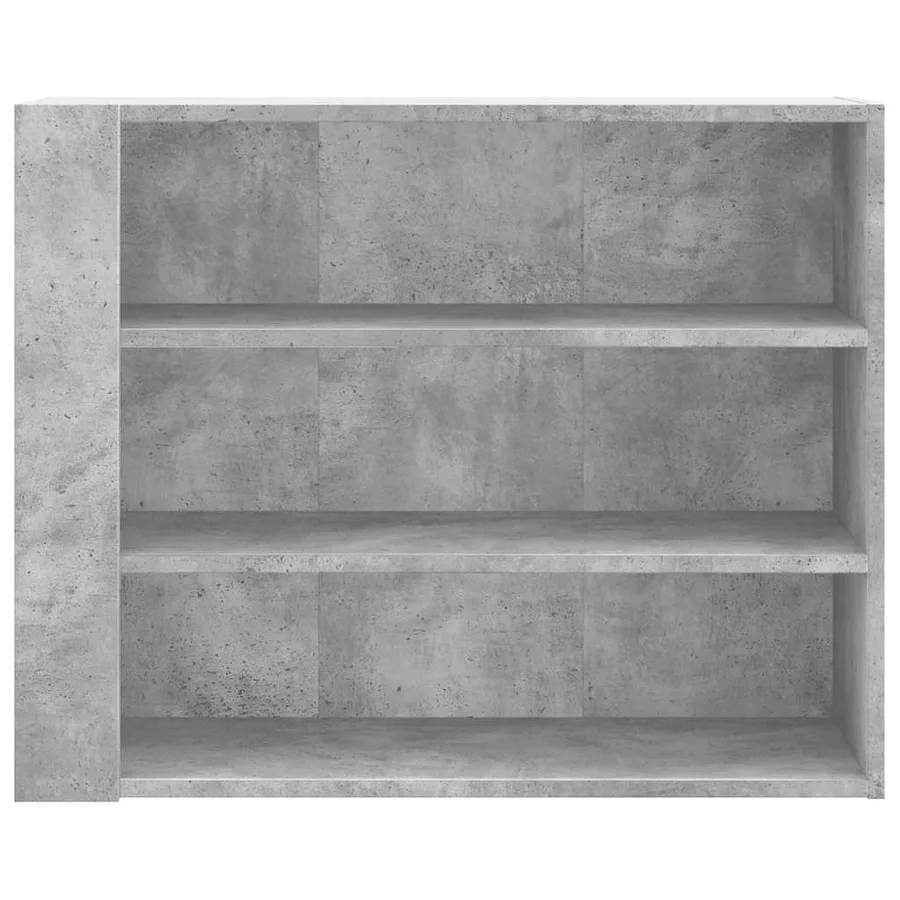 Armoire murale gris béton 75x35x60 cm bois d'ingénierie - 4