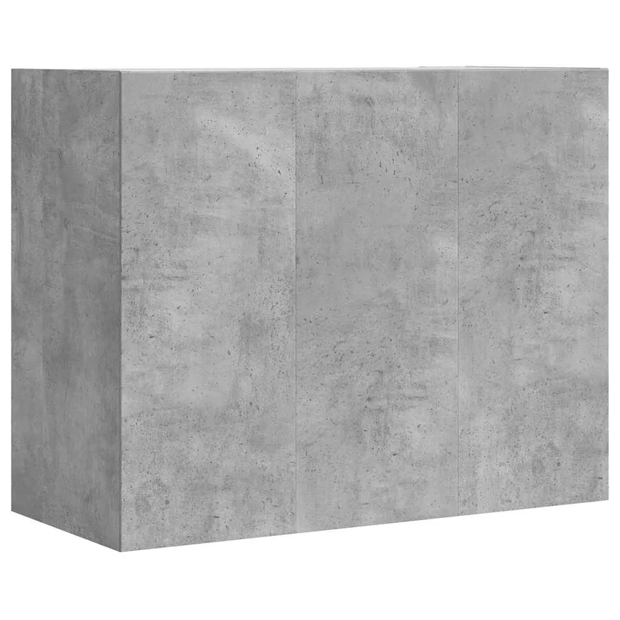 Armoire murale gris béton 75x35x60 cm bois d'ingénierie - 6