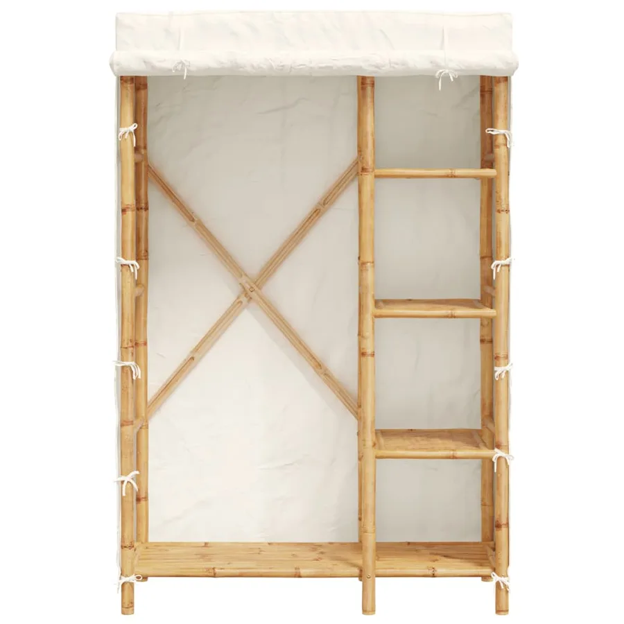 Garde-robe 110x45x170 cm bambou - 3