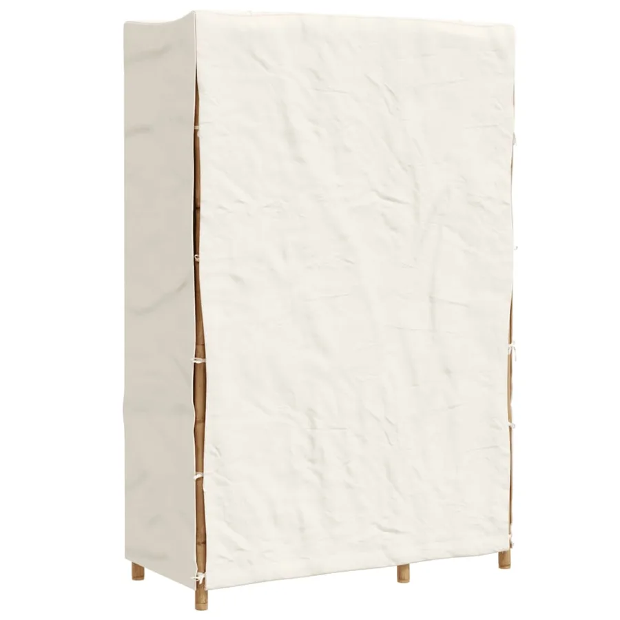 Garde-robe 110x45x170 cm bambou - 4