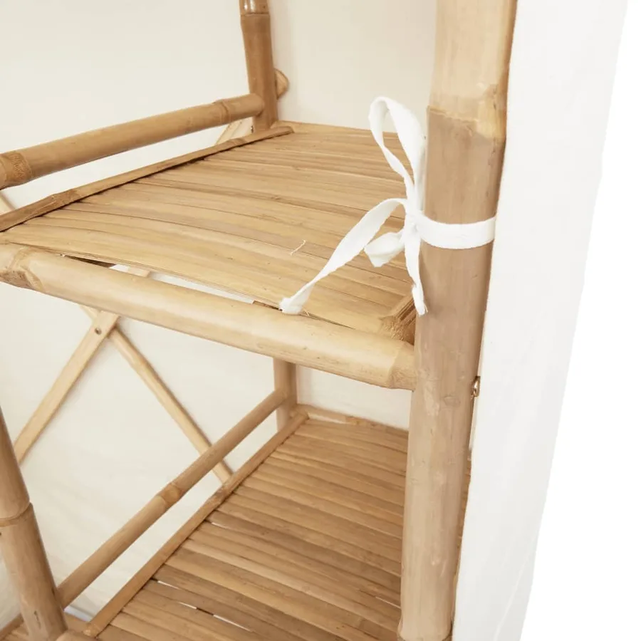 Garde-robe 110x45x170 cm bambou - 9