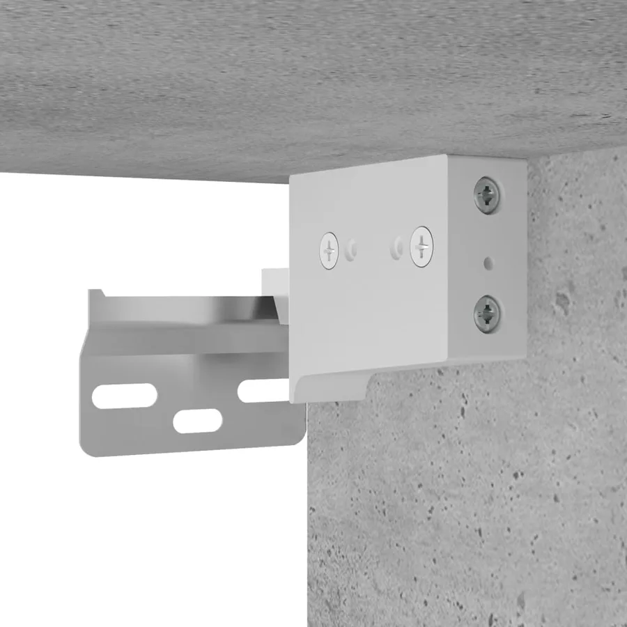 Buffet haut Gris béton Bois d'ingénierie - 10