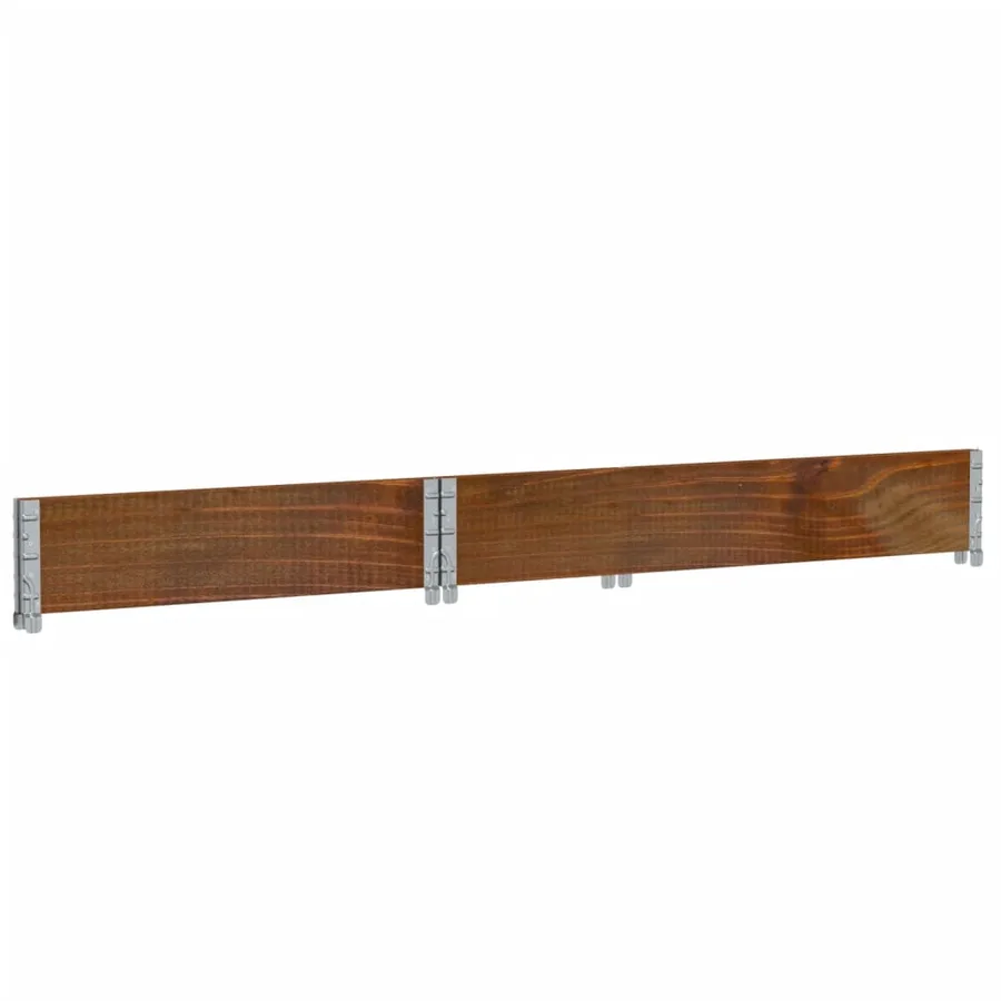 Jardinière marron 120x80 cm bois massif de pin - 6