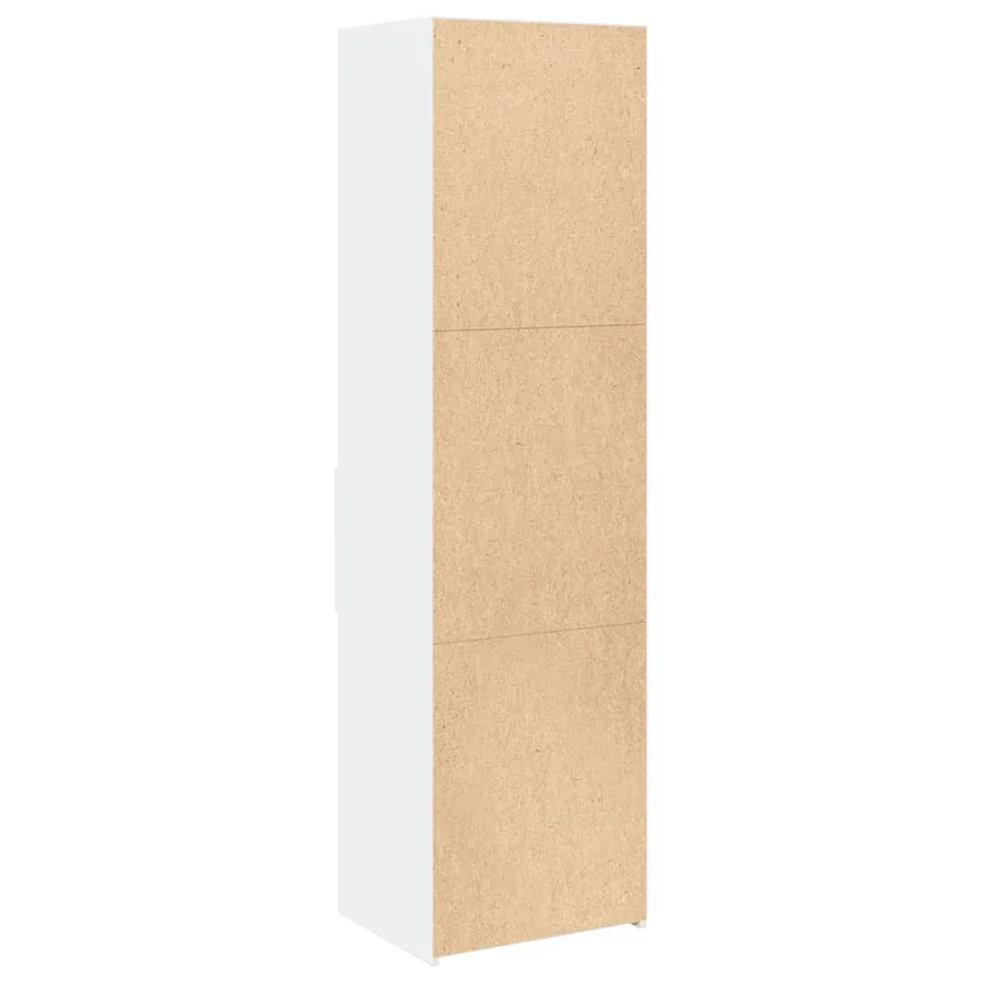 Buffet haut blanc 50x42,5x185 cm bois d'ingénierie - 6