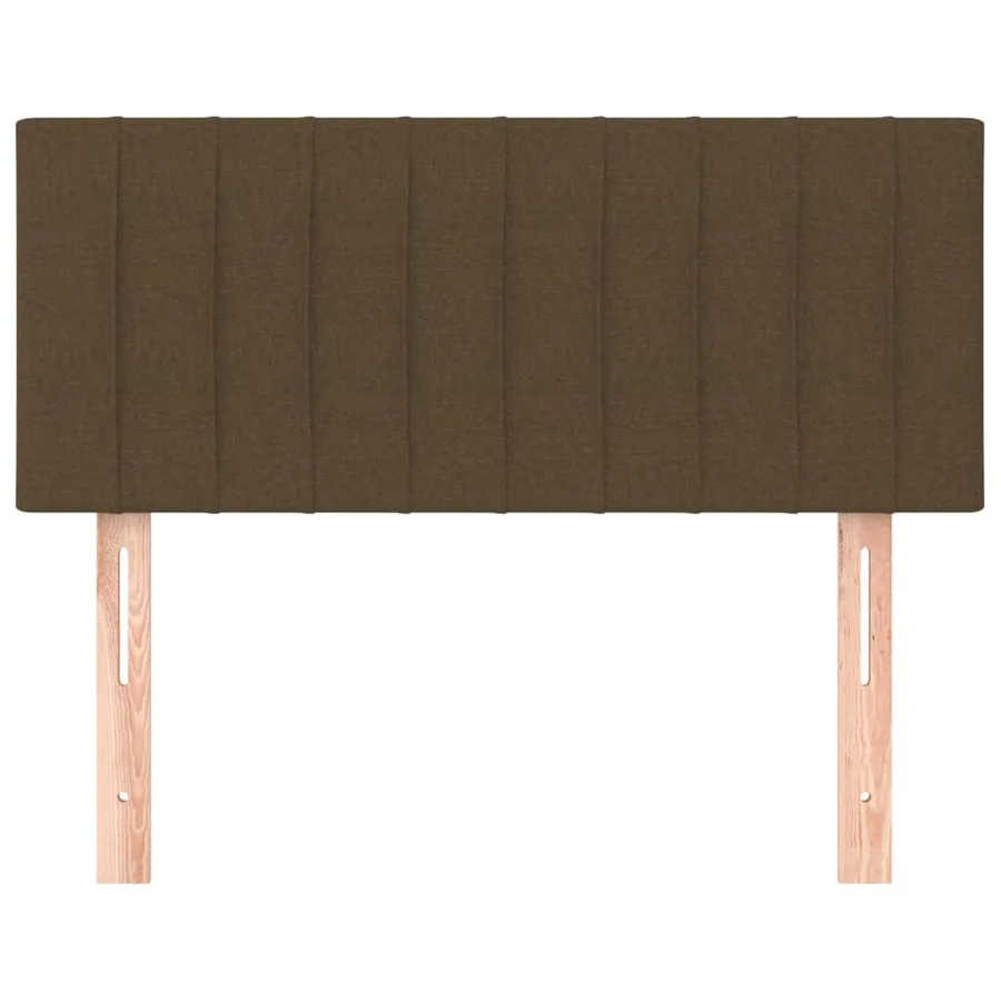 Tête de lit Marron Foncé 90x5x78/88 cm Tissu - 3