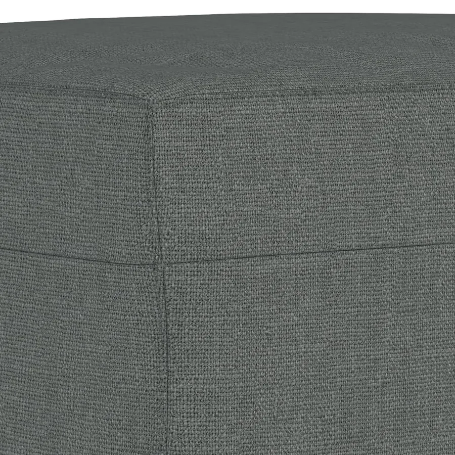 Ensemble de canapés 3 pcs gris foncé tissu - 7