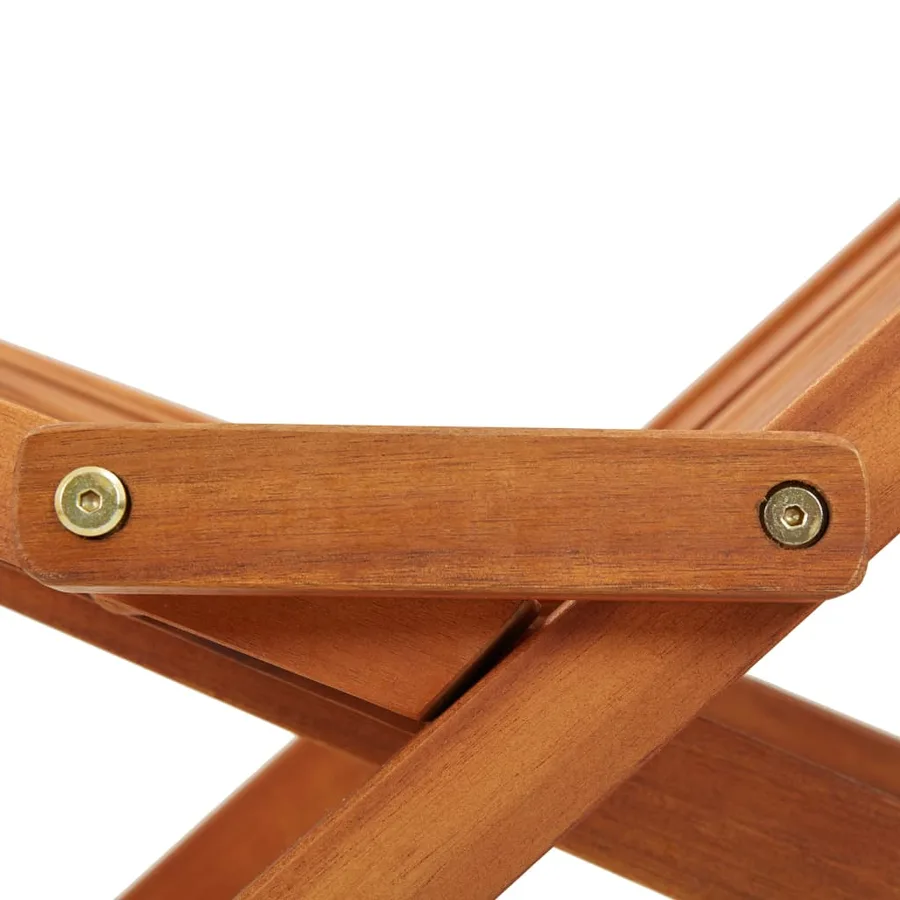 Outdoor folding chairs set of 2 Solid acacia wood - 8