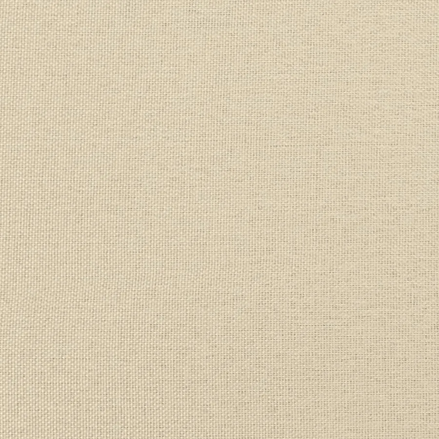 Canapé à 3 places avec repose-pieds Crème 180 cm Tissu - 6