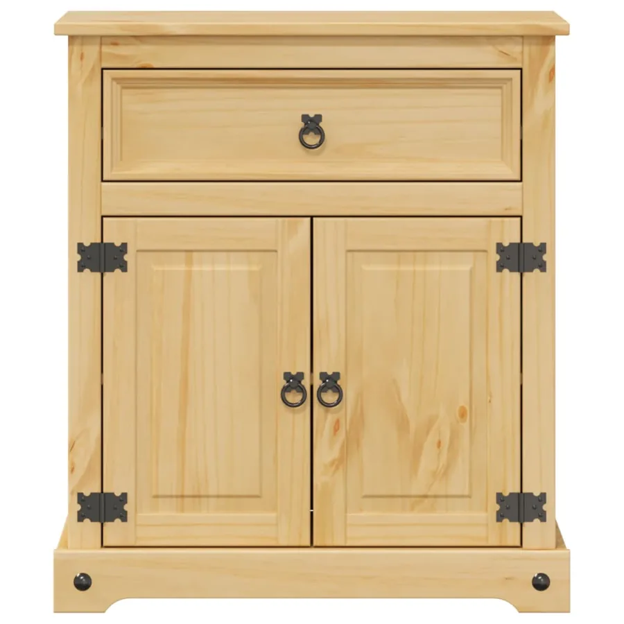 Armoire de salle de bain Corona 70x33x80 cm bois de pin massif - 5