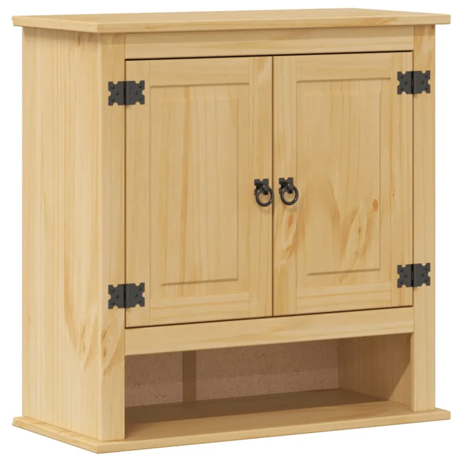 Armoire murale de salle de bain Corona bois de pin massif - 2