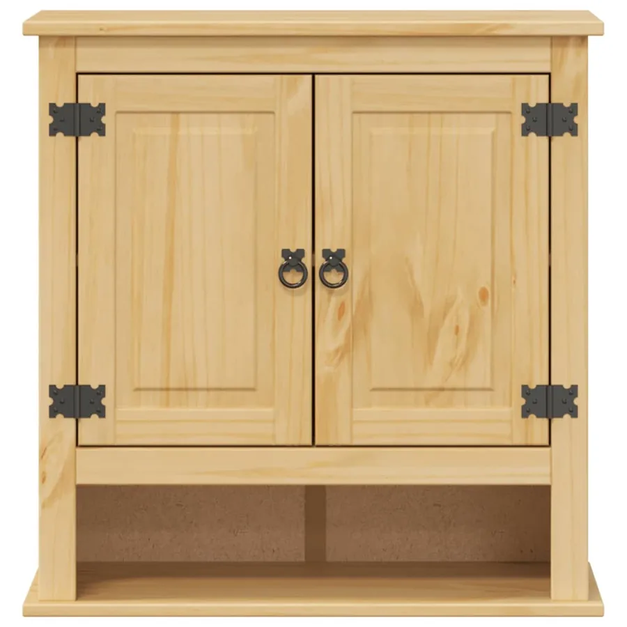 Armoire murale de salle de bain Corona bois de pin massif - 5