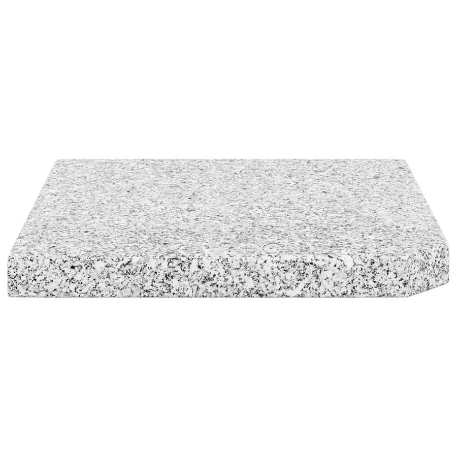 Plaque de poids carrée pour parasol Granit 25 kg Gris - 5