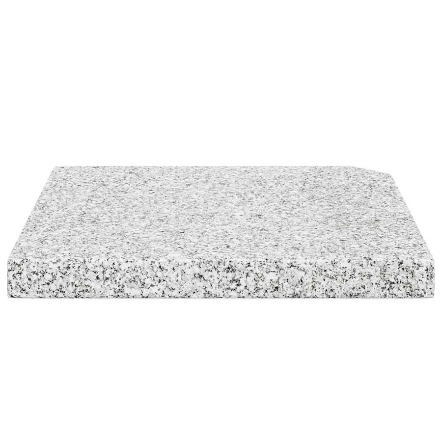 Plaque de poids carrée pour parasol Granit 25 kg Gris - 6