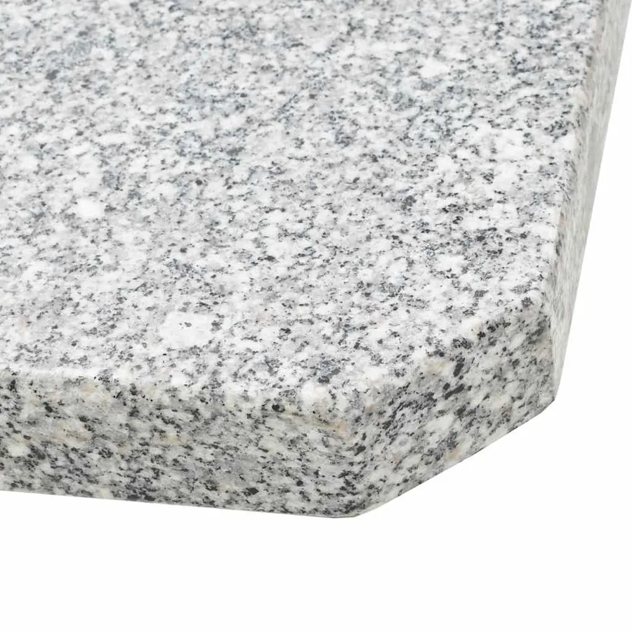 Plaque de poids carrée pour parasol Granit 25 kg Gris - 8