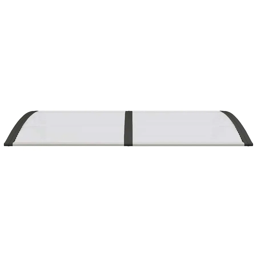 Auvent de porte Noir et transparent 150x75 cm Polycarbonate - 4