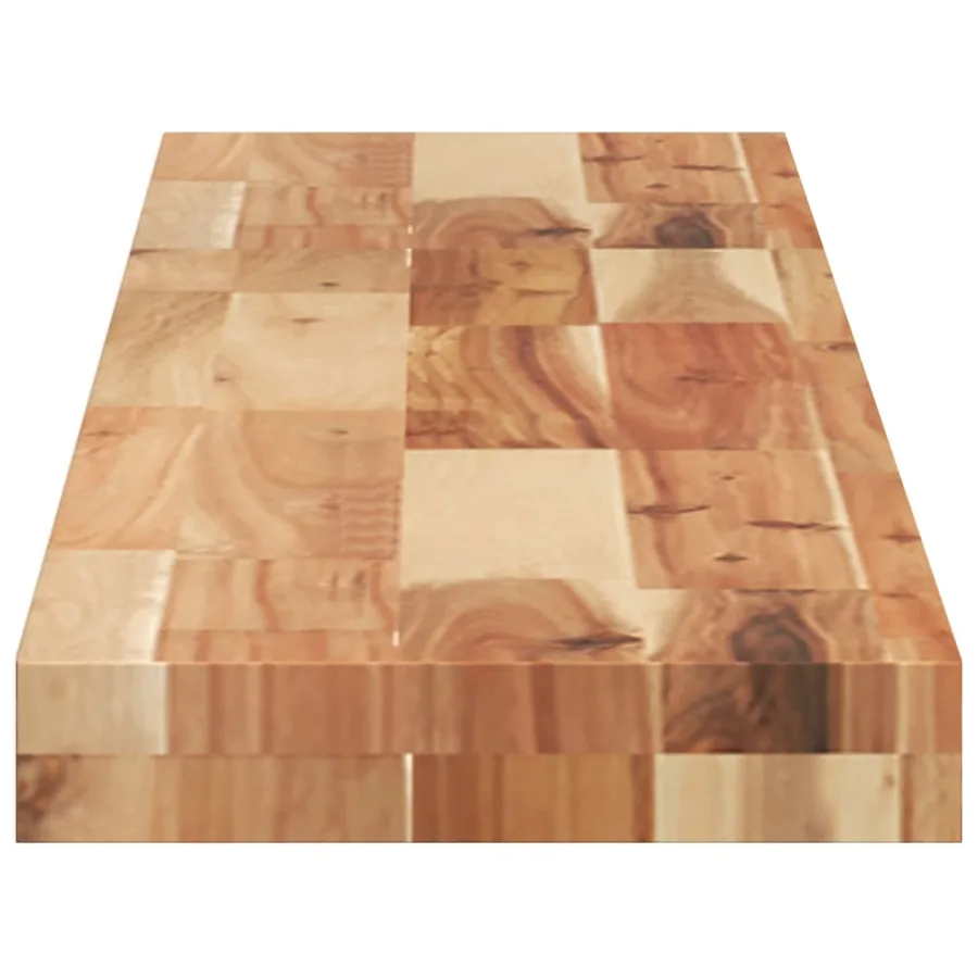 Étagères flottantes 4 pcs 140x20x4 cm acacia massif à l'huile - 5