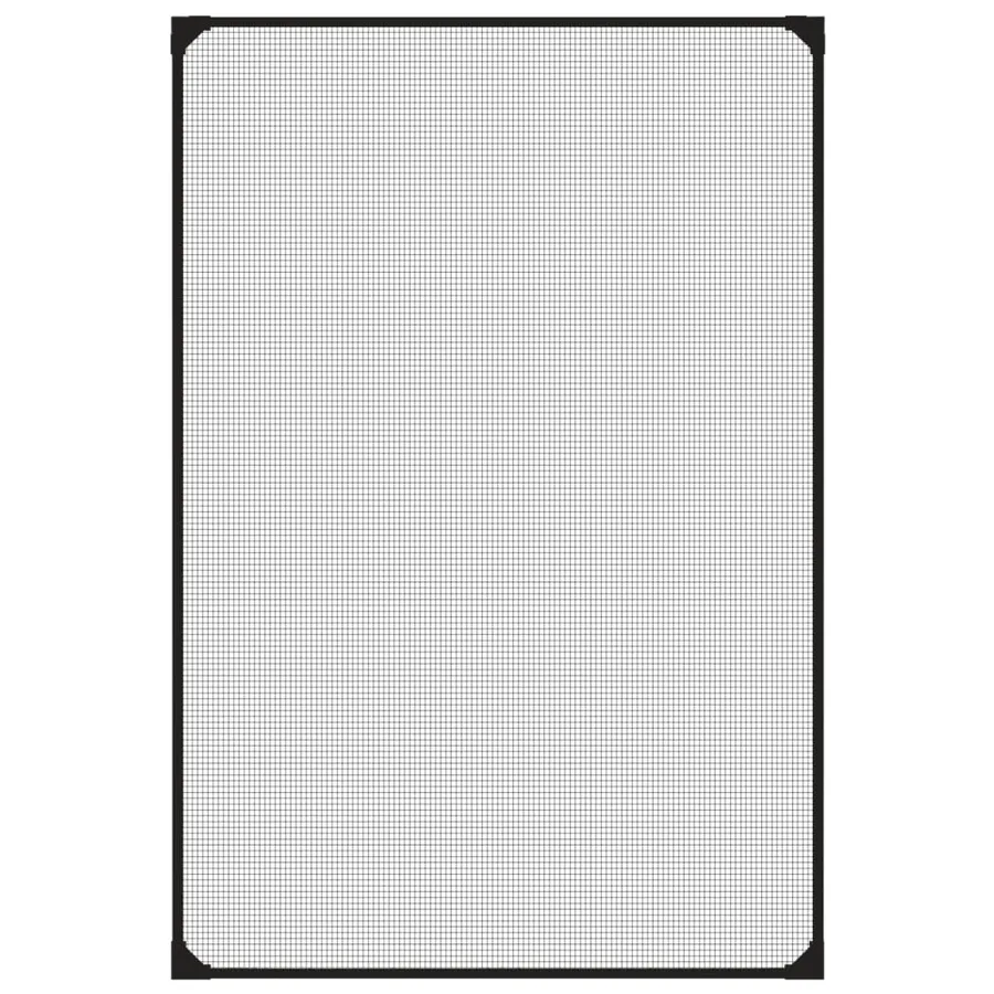 Moustiquaire magnétique pour fenêtres anthracite 80x120 cm - 3