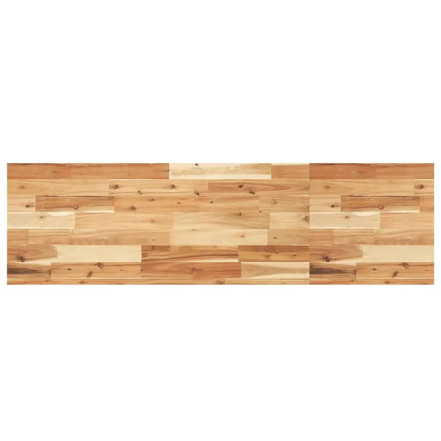 Étagère de vasque murale acier et bois massif d'acacia - 8