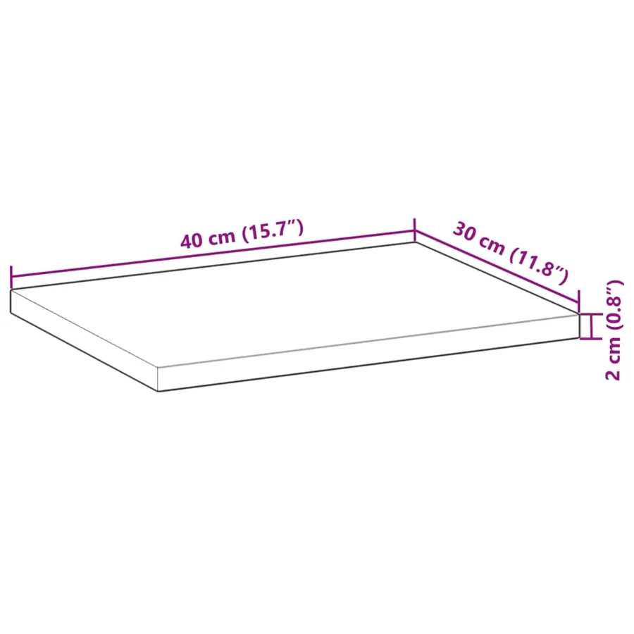 Étagères flottantes 2 pcs 40x30x2 cm acacia massif à l'huile - 9