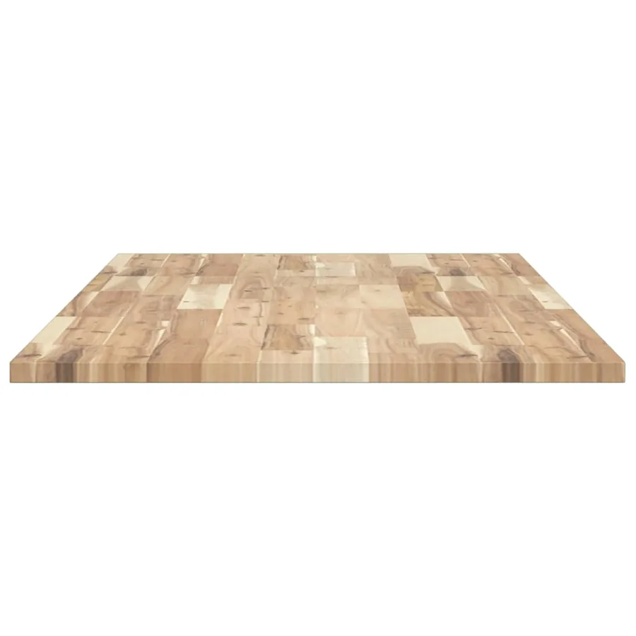 Dessus de meuble de salle de bain non traité bois d'acacia - 5