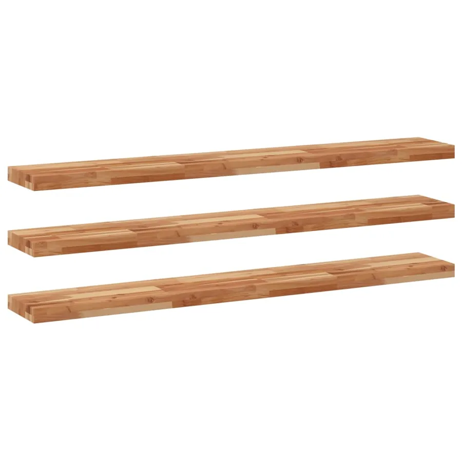 Étagères flottantes 3 pcs 160x20x4 cm acacia massif à l'huile - 2