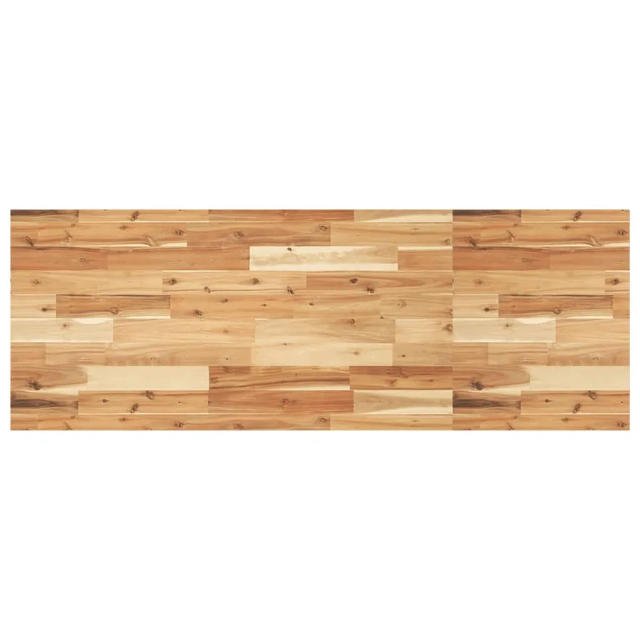 Étagère de vasque murale acier et bois massif d'acacia - 8
