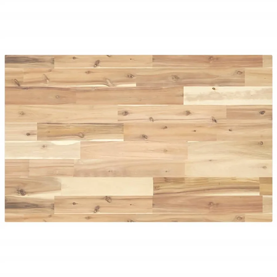 Dessus de meuble de salle de bain non traité bois d'acacia