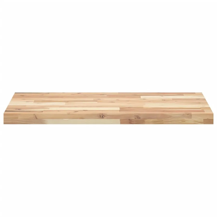 Dessus de meuble de salle de bain non traité bois d'acacia - 3