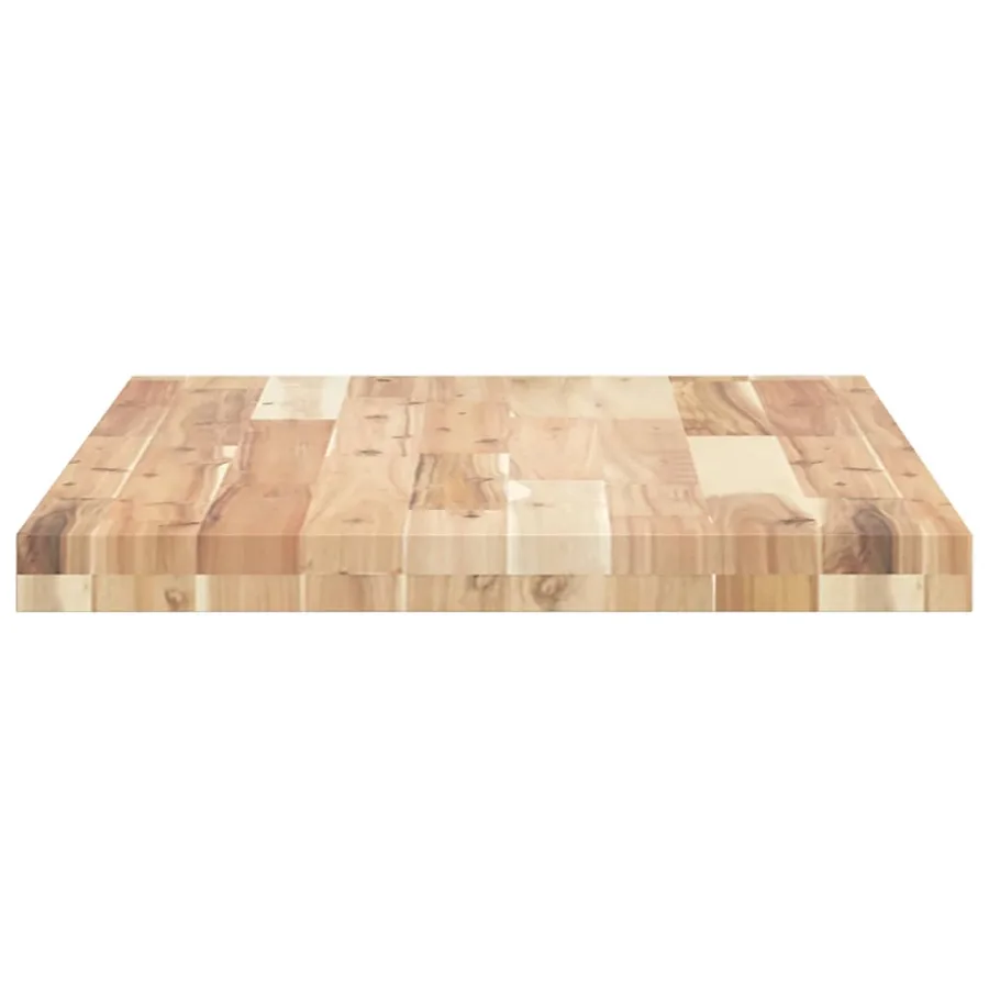 Dessus de meuble de salle de bain non traité bois d'acacia - 5