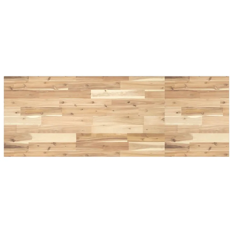 Étagère de vasque murale acier et bois massif d'acacia - 8