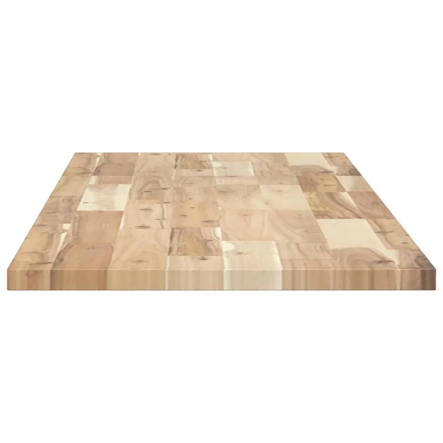 Dessus de meuble de salle de bain non traité bois d'acacia - 5