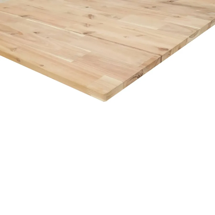 Dessus de meuble de salle de bain non traité bois d'acacia - 7