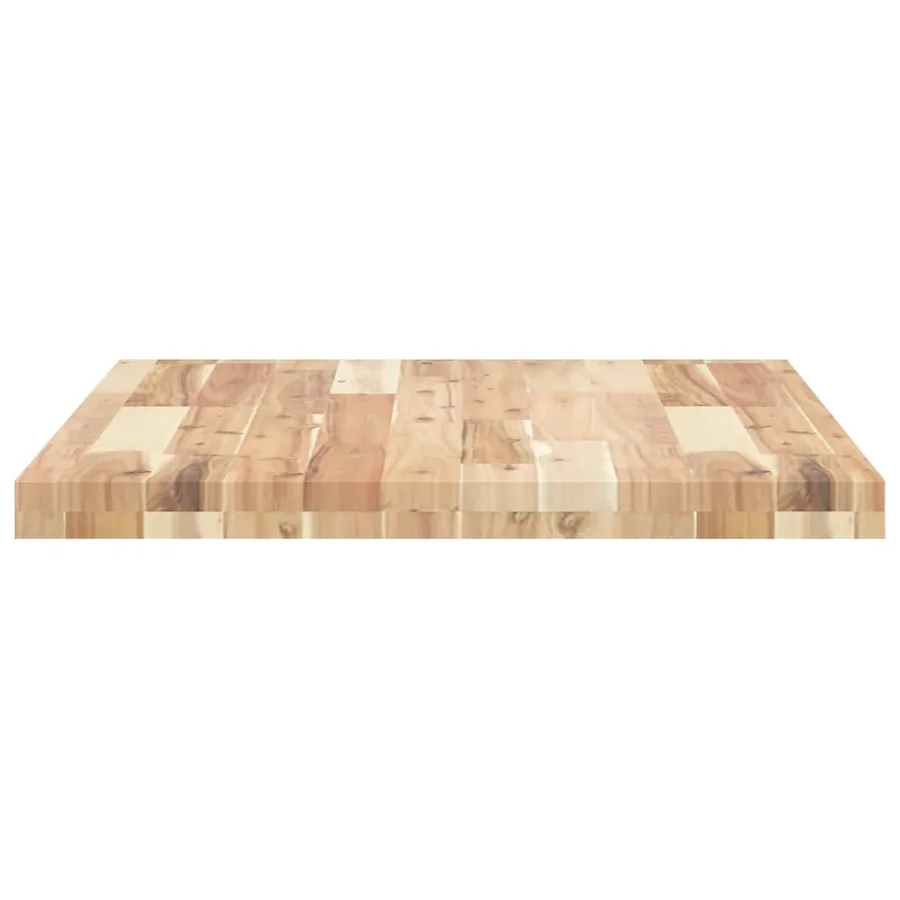 Dessus de meuble de salle de bain non traité bois d'acacia - 5
