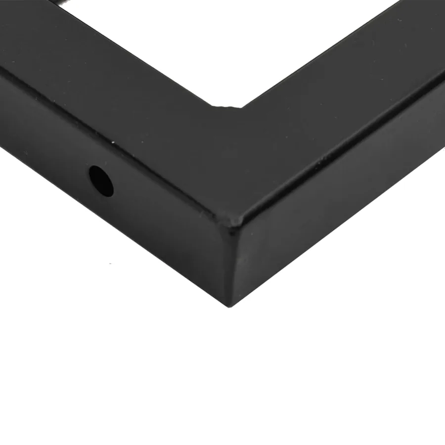 Étagère de vasque murale acier et bois massif d'acacia - 9
