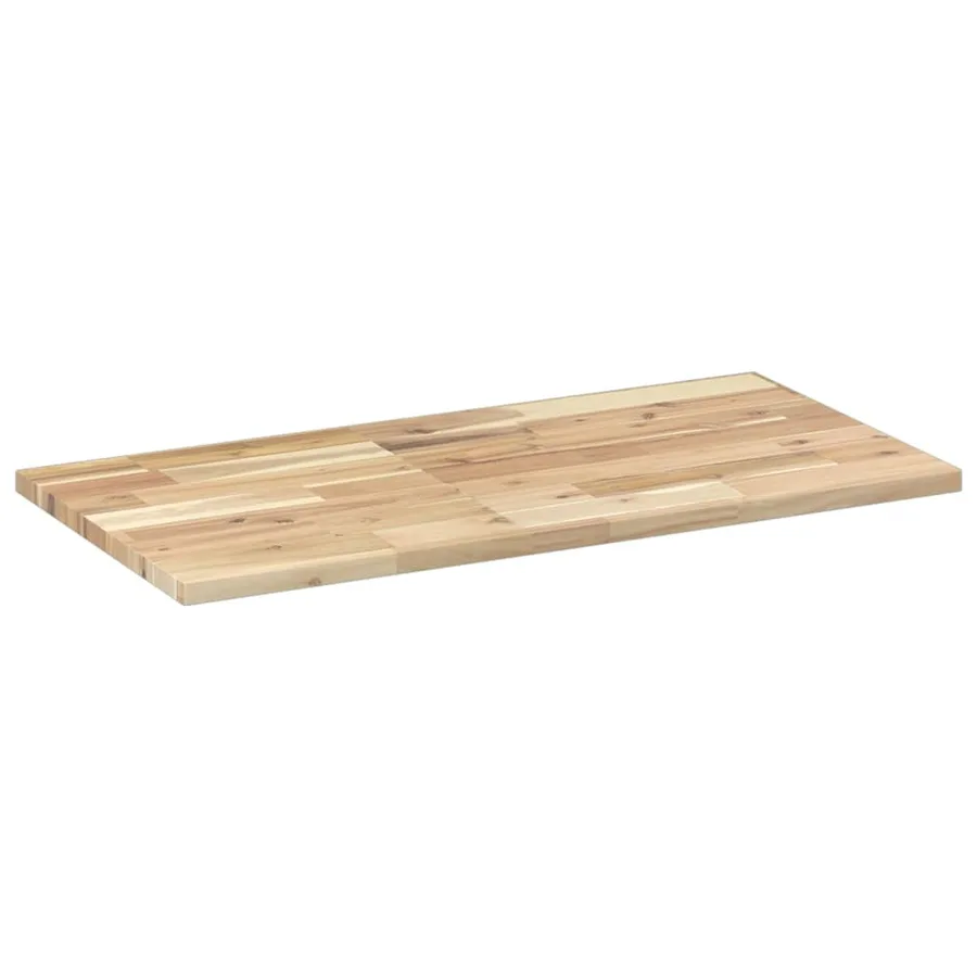 Dessus de meuble de salle de bain non traité bois d'acacia - 3